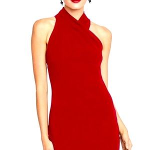 NWOT Rachel Roy Halter Dress, XXL in Rio Red (fits like a 14).